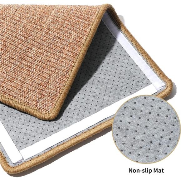 Cat Scratcher Mat, 23.6 X 15.7 Inch Natural Sisal Cat Scratch Mats, Horizontal - Picture 6 of 7